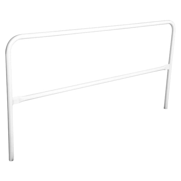 STEEL PIPE SAFETY RAILING 84 IN LENGTH WHITE
